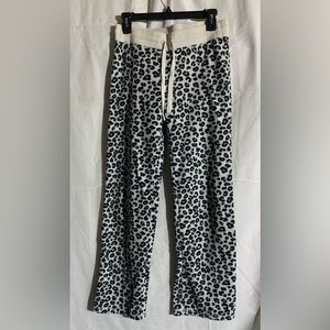 Aeropostale LLD Leopard Print Sweatpants, Size S, White, Black, Purple